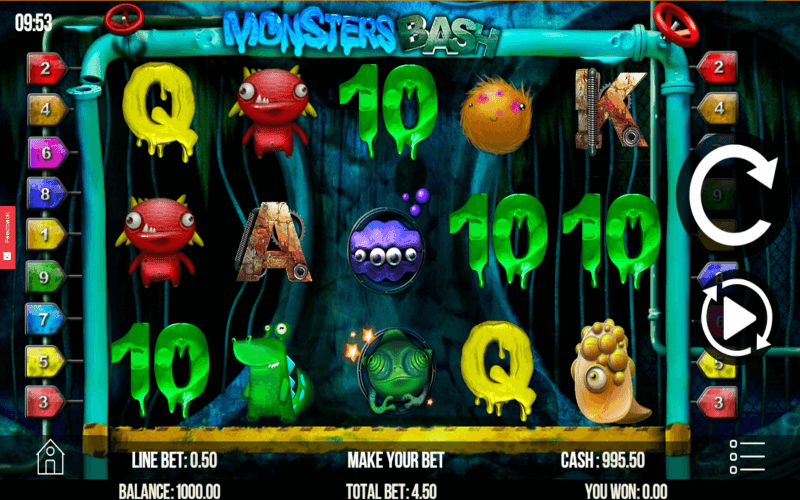 Monster Bash Slots Spiel