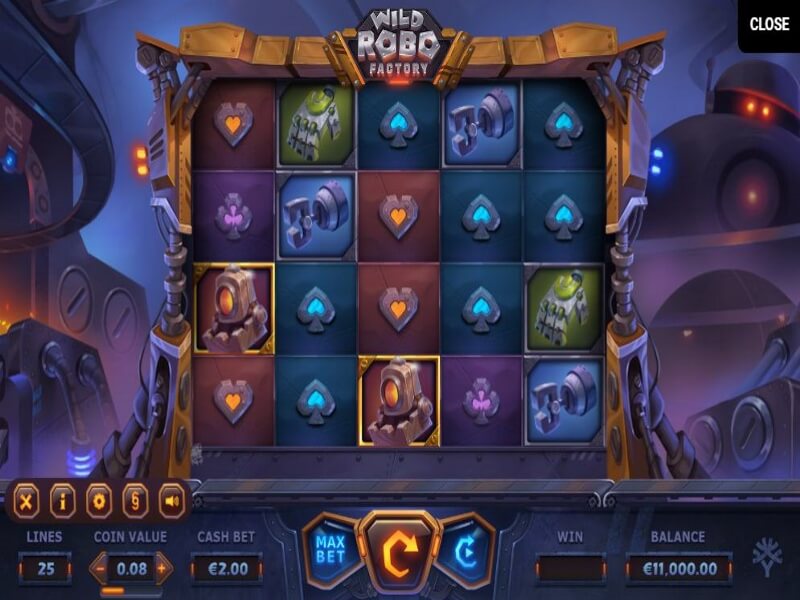 Wild Robo Factory Online Slots Spiel
