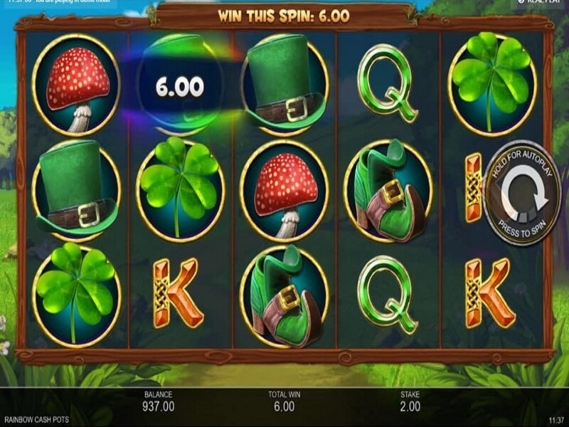 Regenbogen Cash Pots Online Slots Spiel