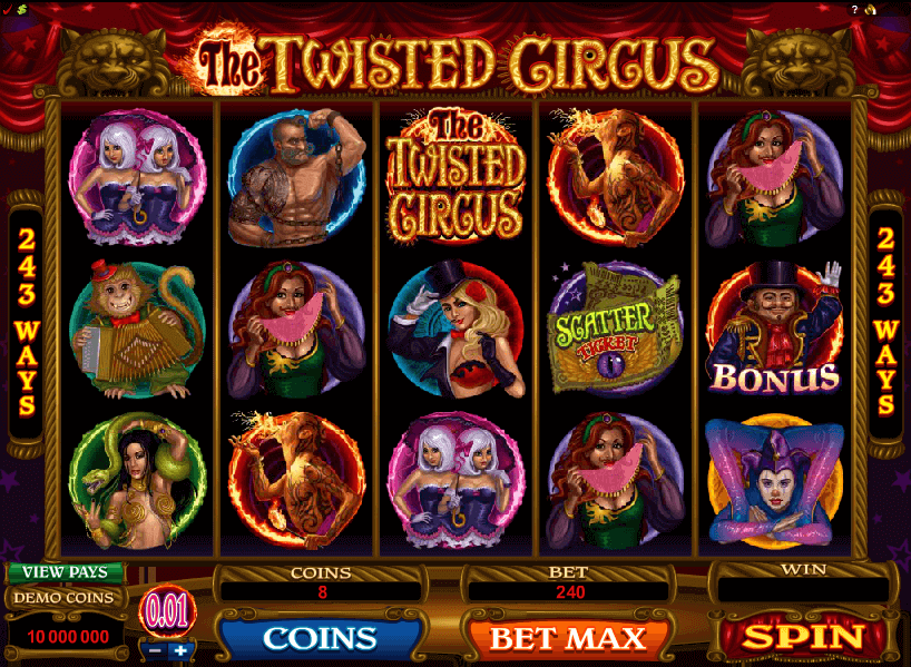 Die Twisted Circus Slots
