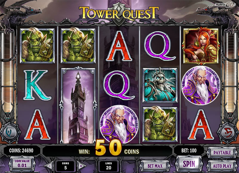 Tower Quest Online Slots Spiel